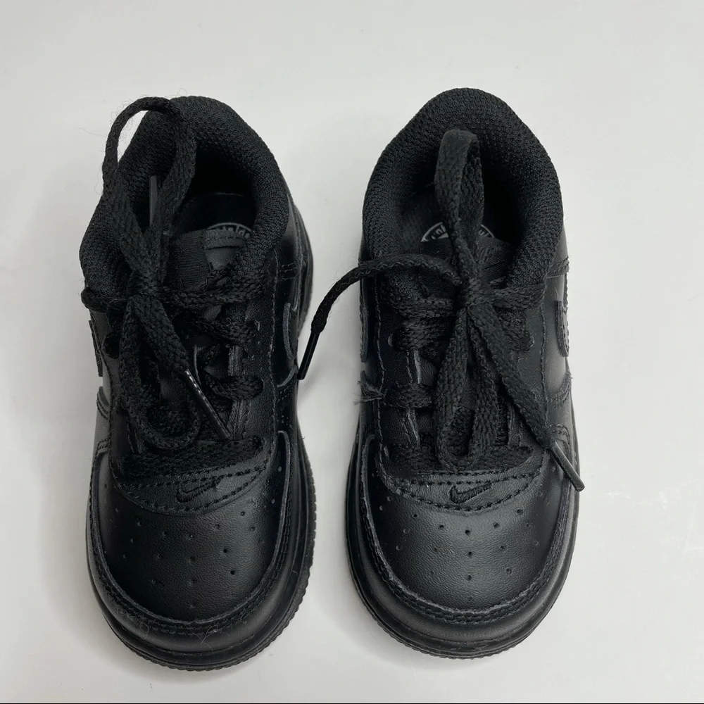 Nike Air Force 1 Black/Black Basketball Shoes 314194-009
